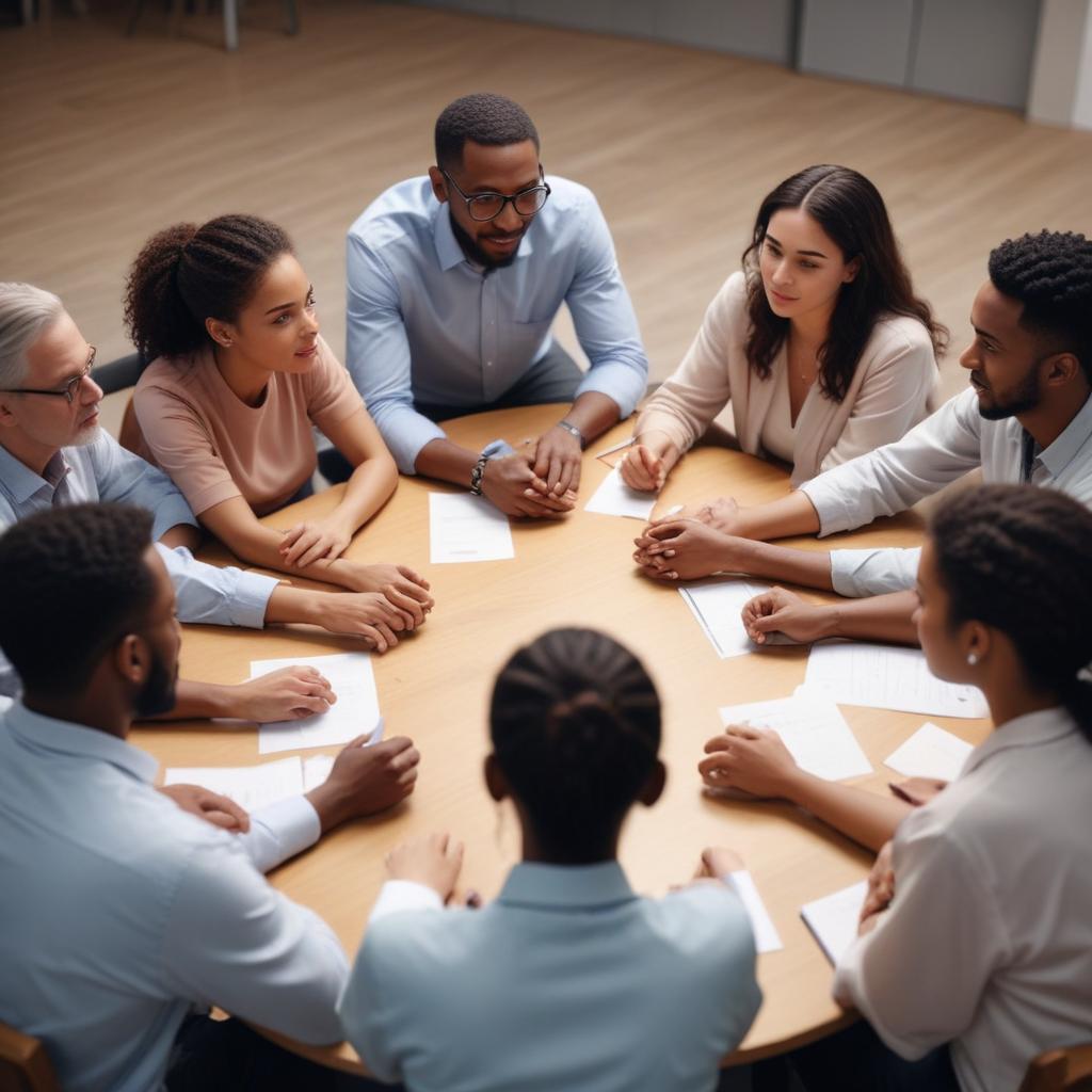 A meeting illustrating personalised support coordination in the NDIS context